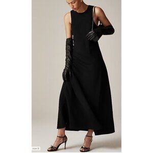 J. Crew Long A-line dress in drapey crepe Size 2